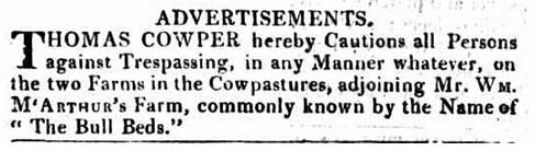 thomas cowper notice trespassing